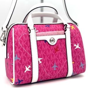 Michael Kors Small Travel Duffle Xbody Bag Dragon Fruit Multi